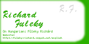 richard fuleky business card
