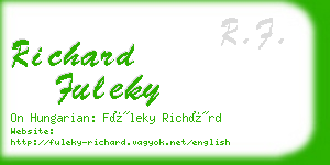 richard fuleky business card